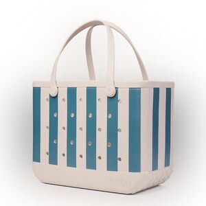 NWT Bogg Striped Blue x-Large Tote Beach Bag